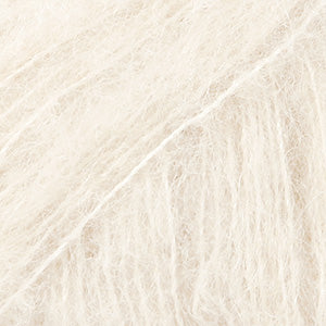 DROPS Brushed Alpaca Silk yarn Off White