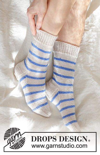 DROPS Fabel - Marina Del Ray Socks