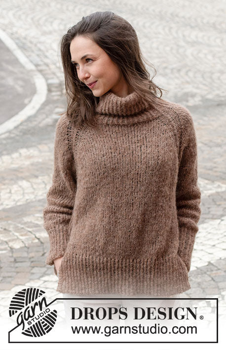 DROPS Brushed Alpaca Silk - City Stride Sweater