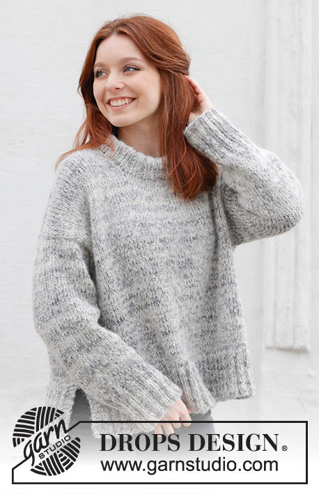 DROPS Fabel - Stormy Evening Sweater