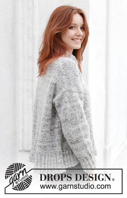 DROPS Fabel - Stormy Evening Sweater