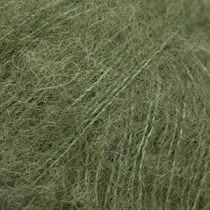 DROPS Brushed Alpaca Silk yarn Moss Green