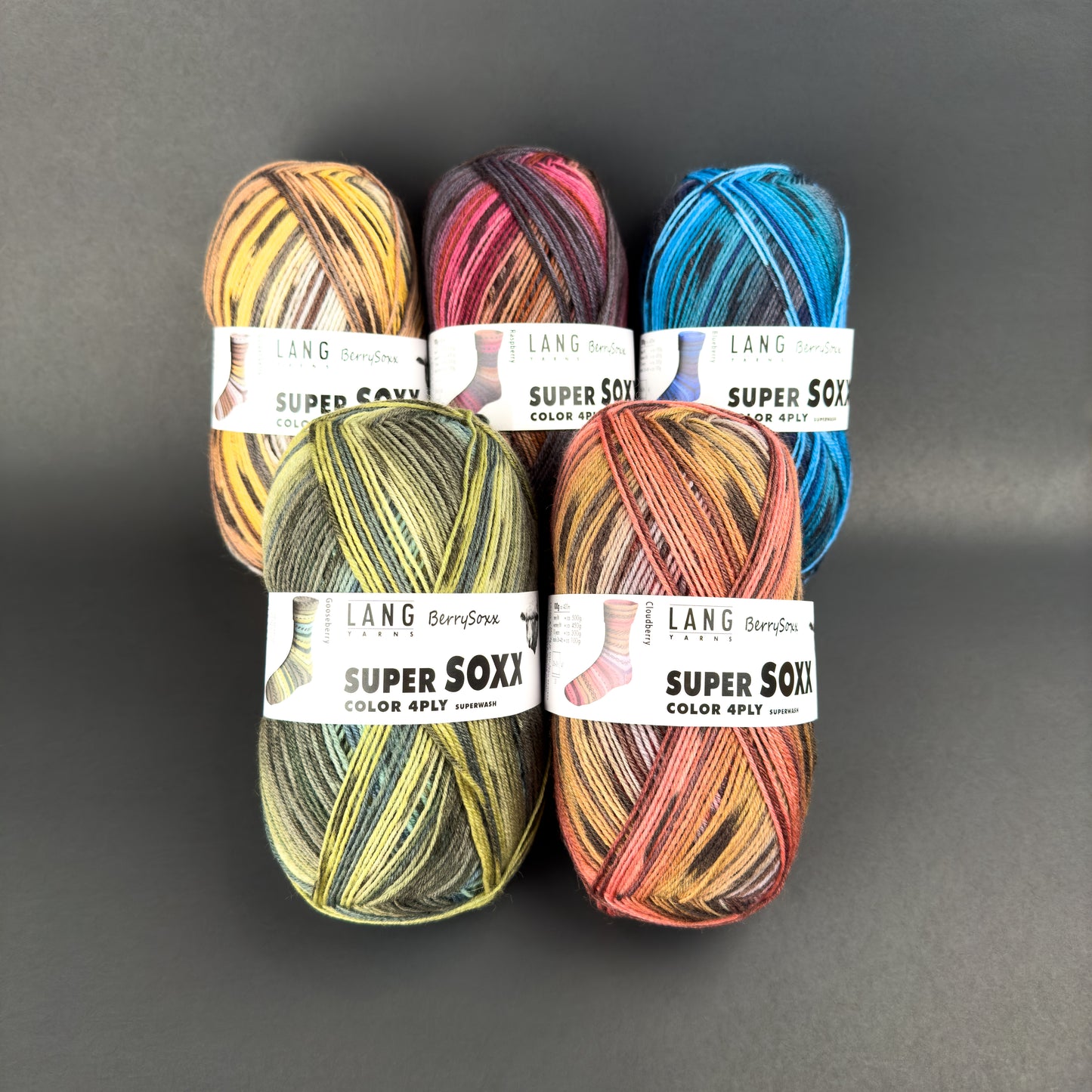 Lang Super SOXX Yarn Berry Collection