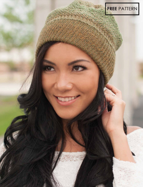 Estelle Fingering - Honeycomb Slip Stitch Slouch hat