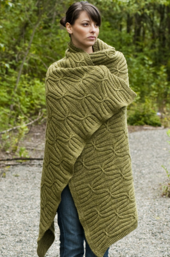 Cascade Eco+ - Quilt and Cable Blanket